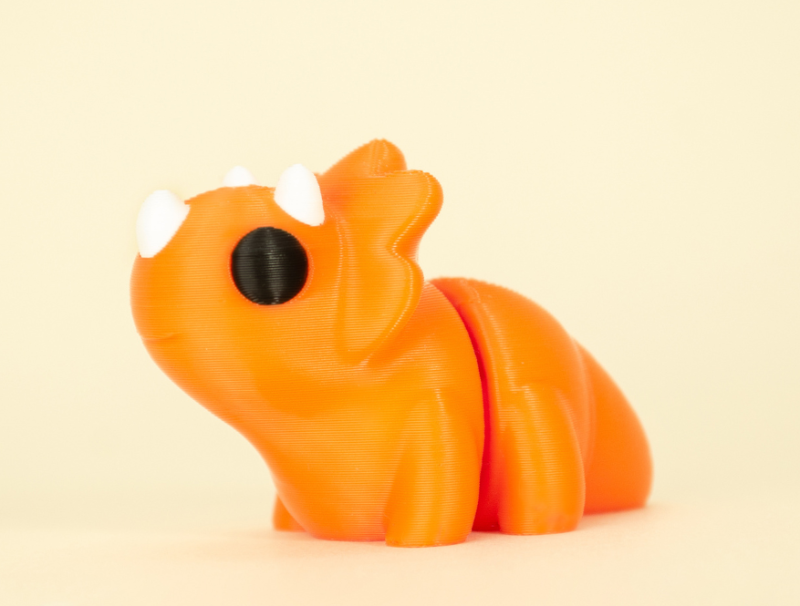 Mini Triceratops – Chunky Horned Dino with Maximum Cuteness