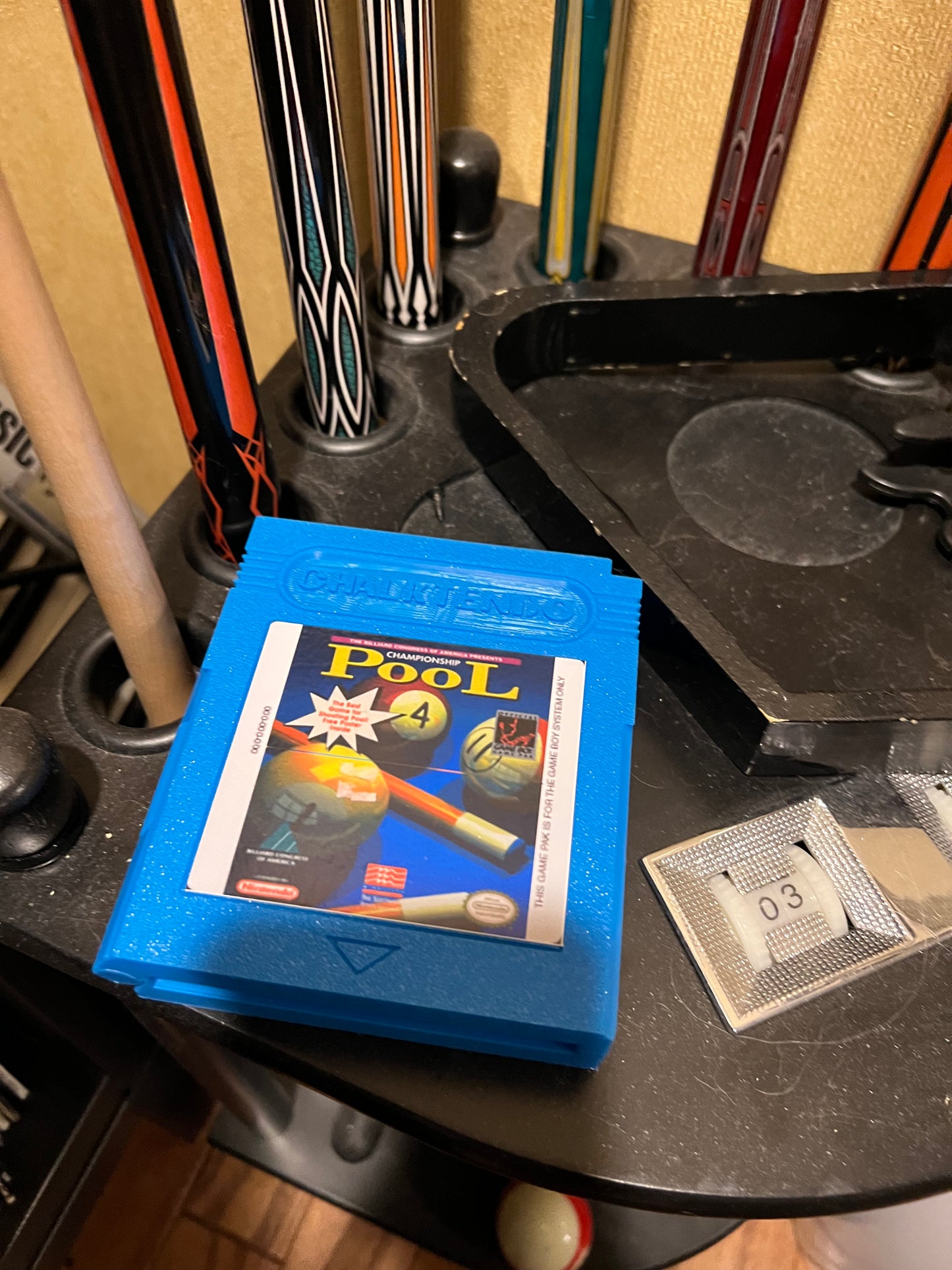Retro Gameboy Chalk Holder Case – Holds 12 Square Chalks