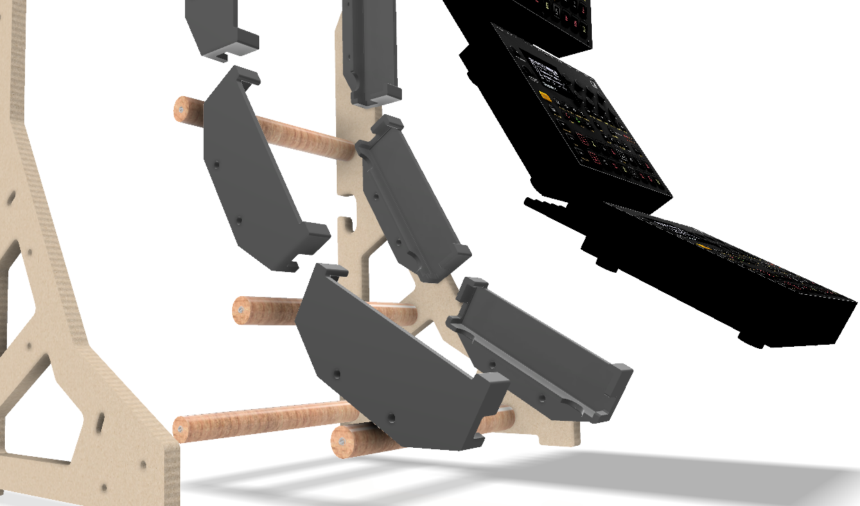 Custom 3-Tier Elektron Digitakt II Stand – Modular Design, Custom Colors, Built for Beatmakers
