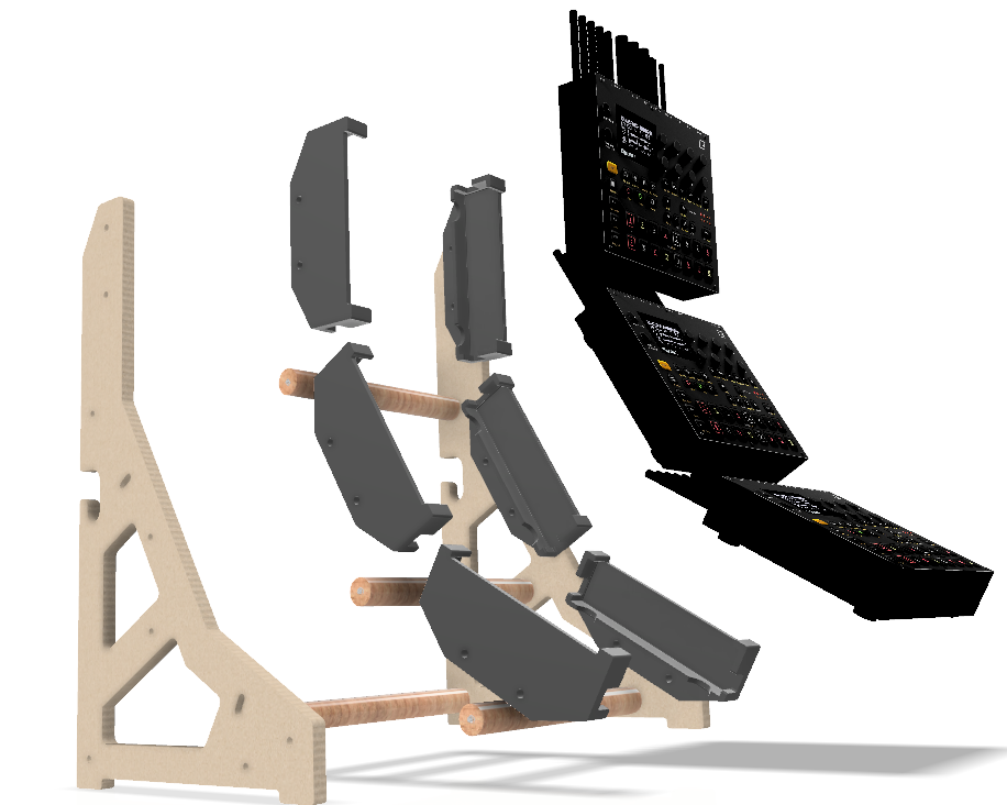 Custom 3-Tier Elektron Digitakt II Stand – Modular Design, Custom Colors, Built for Beatmakers