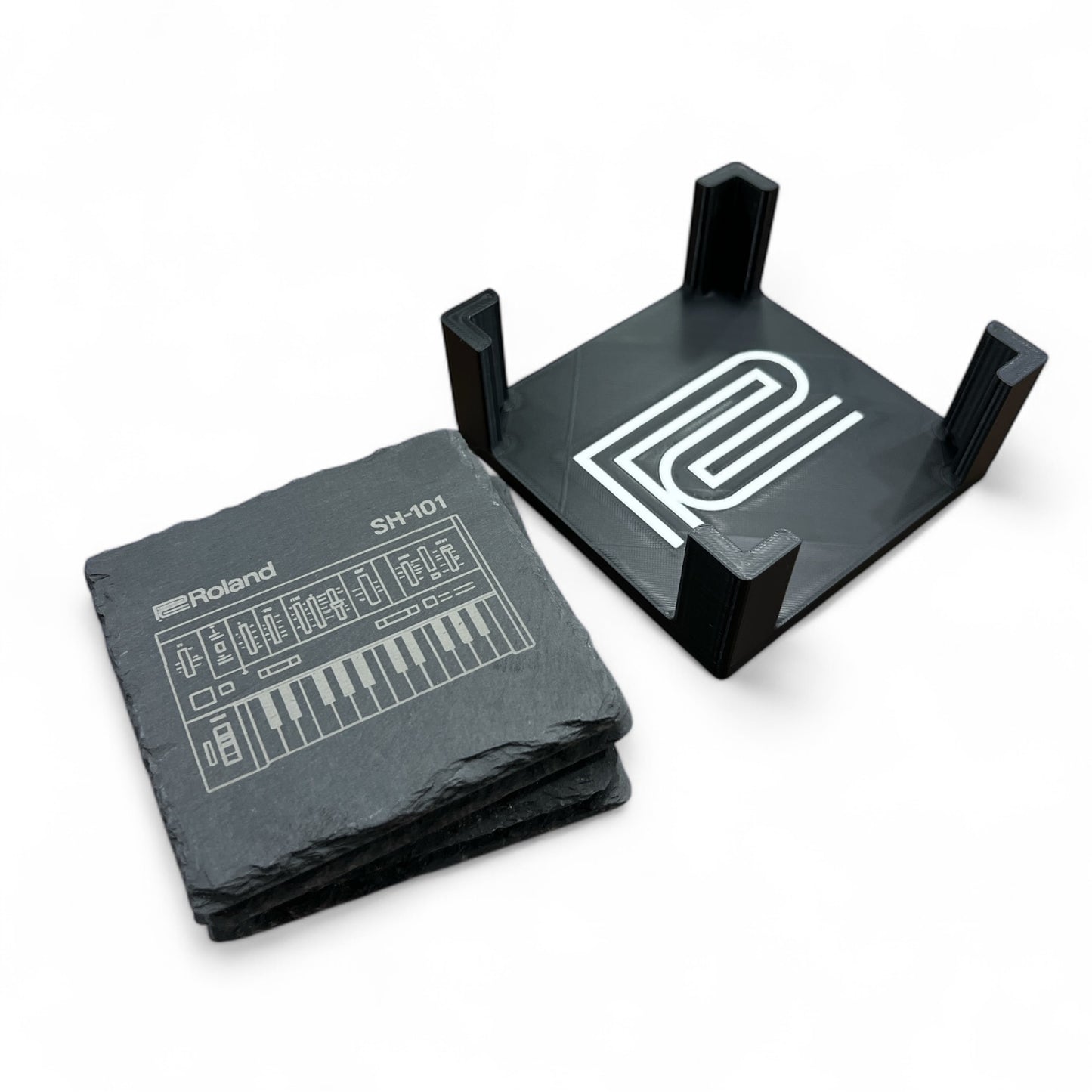 Roland Synth 303 808 106 101 Slate Coasters