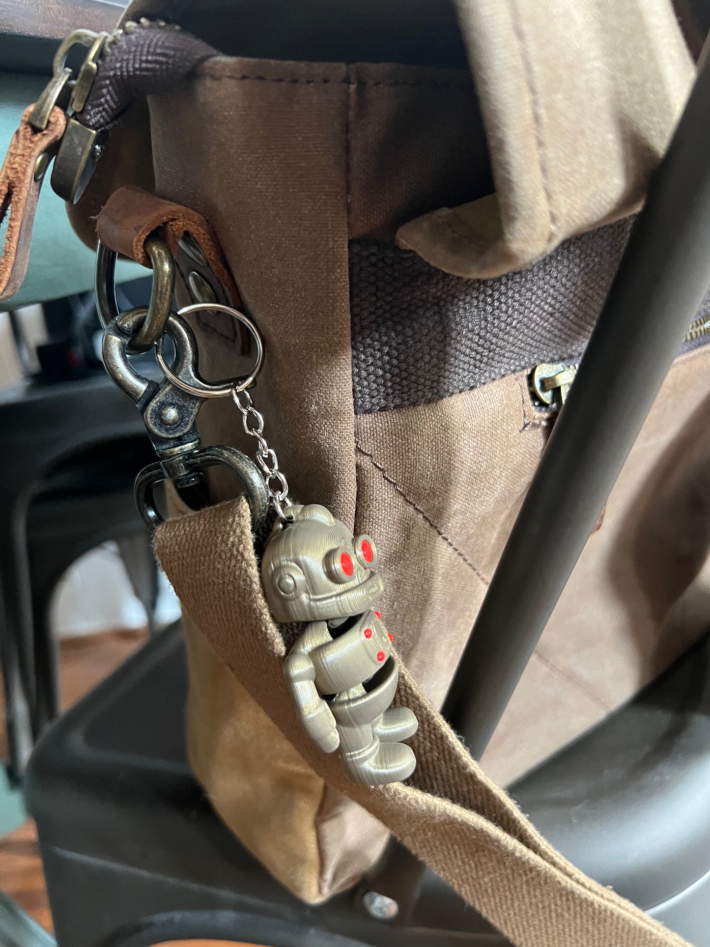 Purse Pals™ Robot Keychain Set – Cute Mini Bots – Bag Charms – Geeky Gifts – Robot Accessories – Set of 4