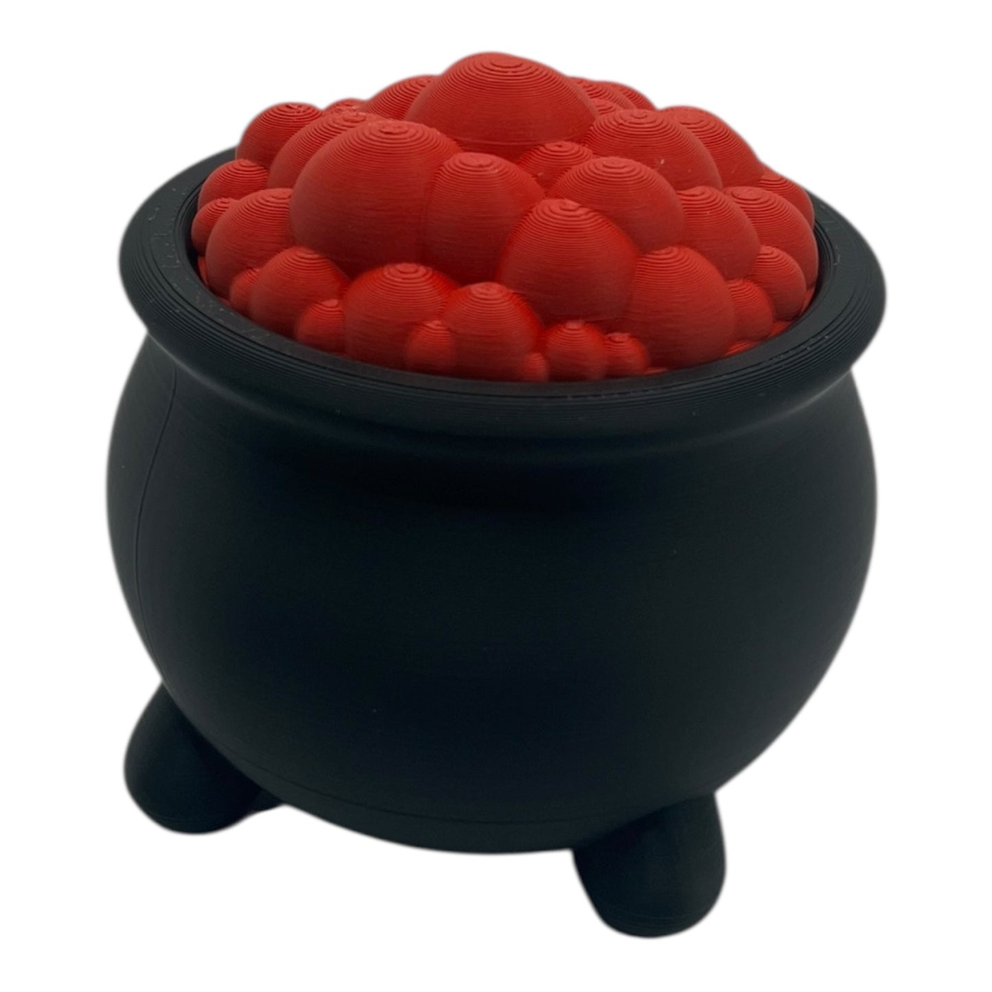 Random Mini Cauldron 10-Pack – Black with Green or Red Bubble Lid