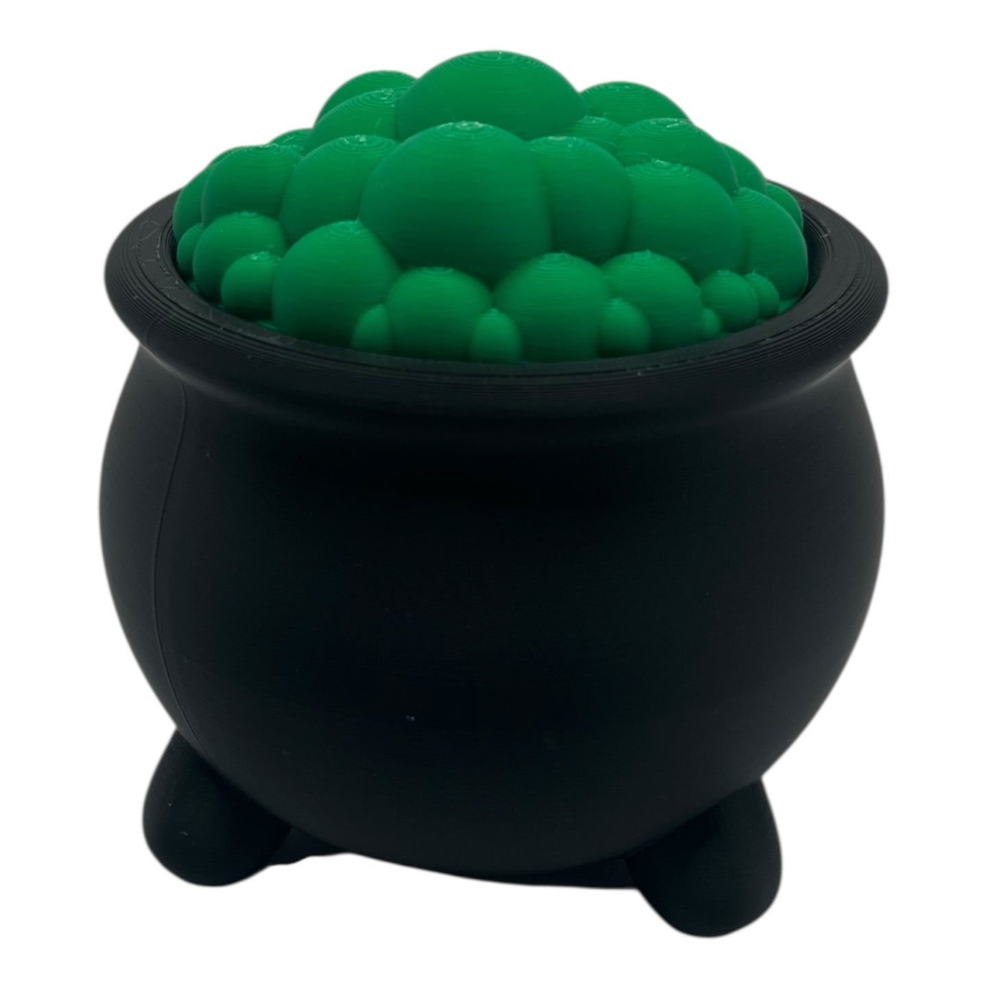Random Mini Cauldron 10-Pack – Black with Green or Red Bubble Lid