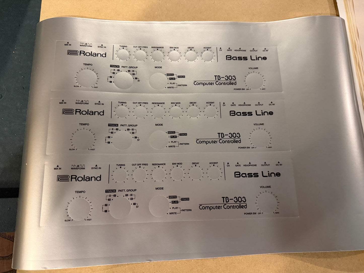 TB-303 Replacement Decal Set – Restore or Customize Your Classic Synth