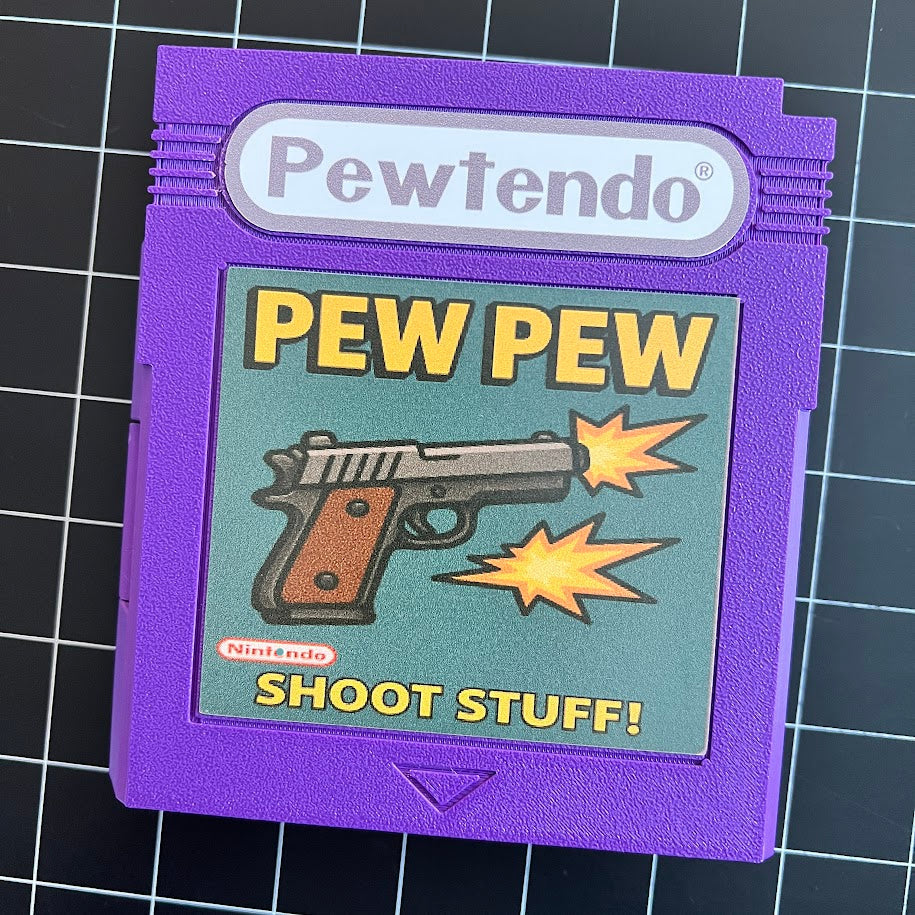 Game Boy Style Storage Case – Pewtendo Cartridge – Custom Retro Gift – Label Options