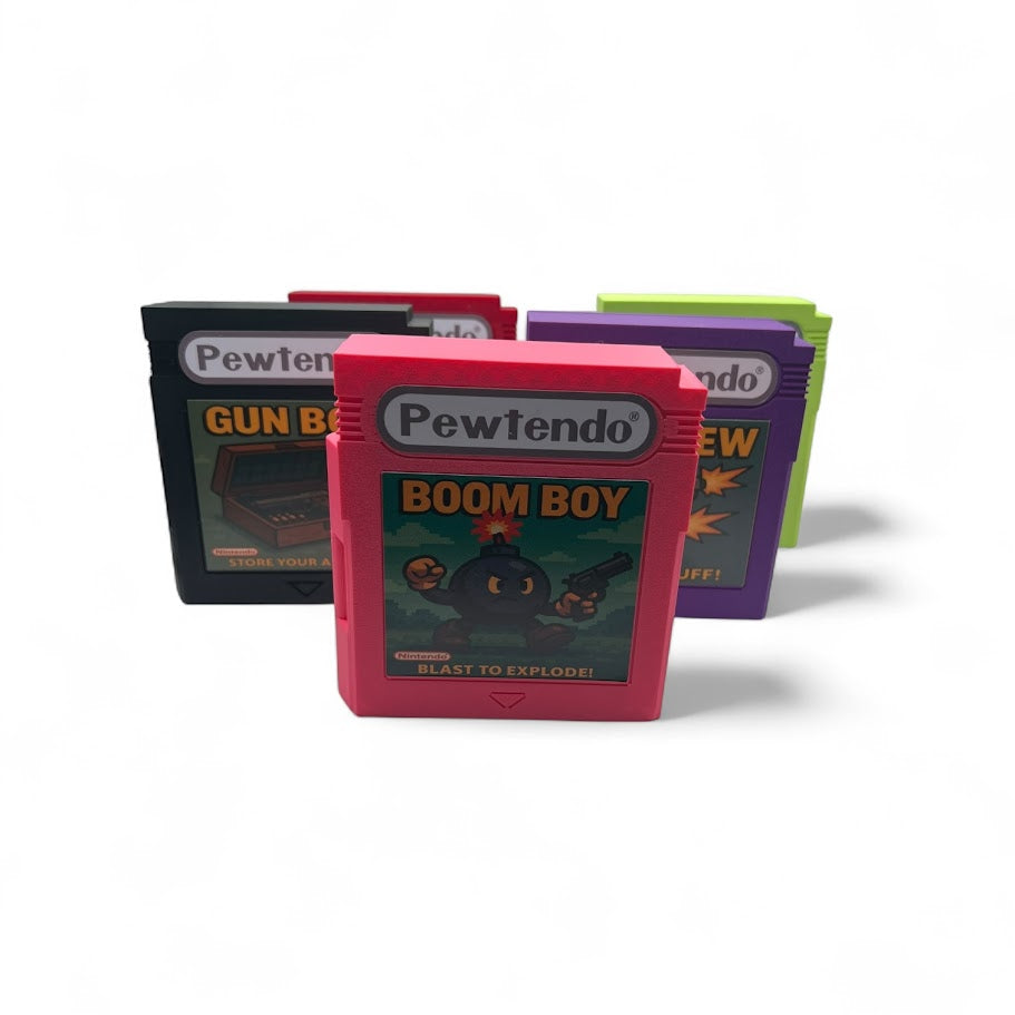 Game Boy Style Storage Case – Pewtendo Cartridge – Custom Retro Gift – Label Options