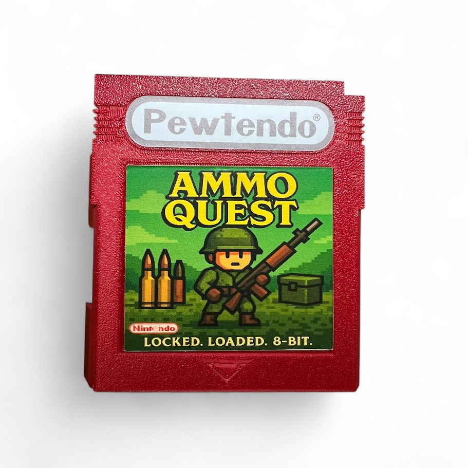 Game Boy Style Storage Case – Pewtendo Cartridge – Custom Retro Gift – Label Options