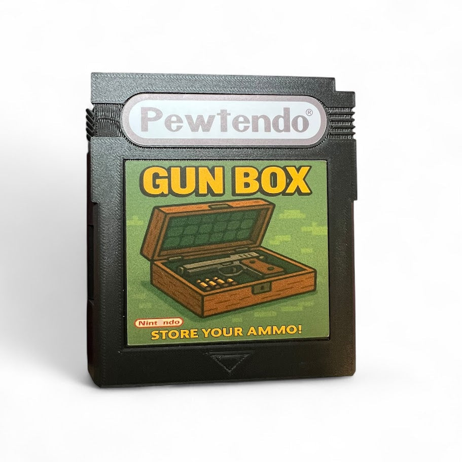 Game Boy Style Storage Case – Pewtendo Cartridge – Custom Retro Gift – Label Options
