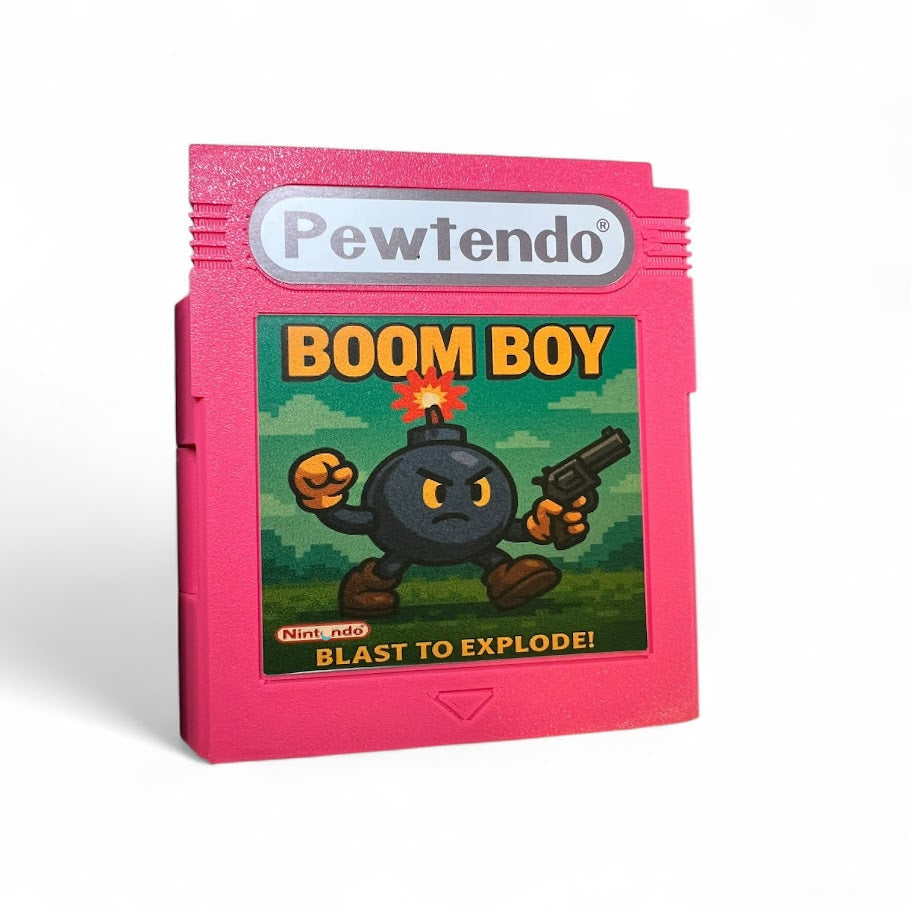 Game Boy Style Storage Case – Pewtendo Cartridge – Custom Retro Gift – Label Options