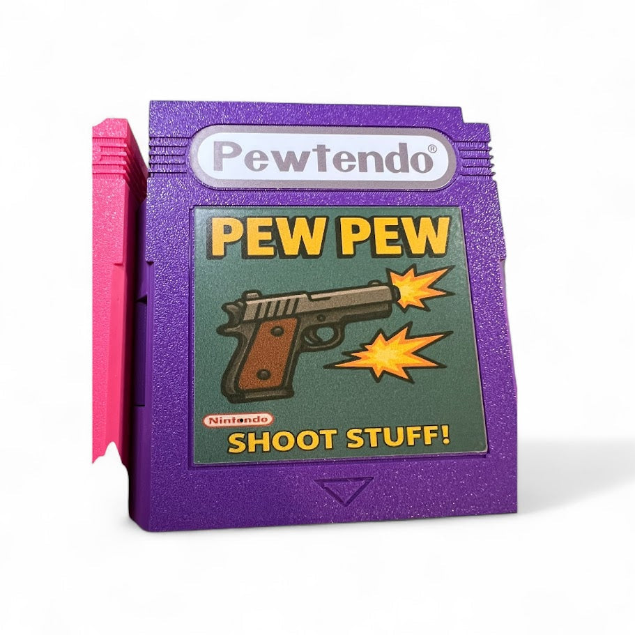 Game Boy Style Storage Case – Pewtendo Cartridge – Custom Retro Gift – Label Options