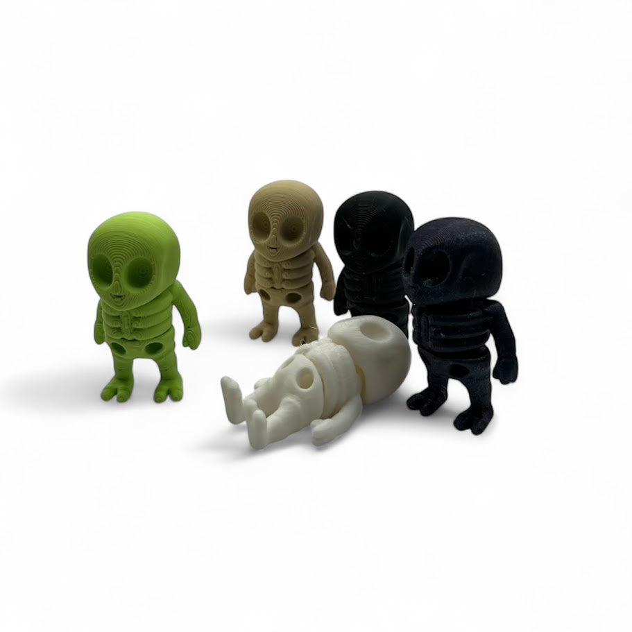 Mini Alien Skeleton – Spooky, Cute, and from Another World