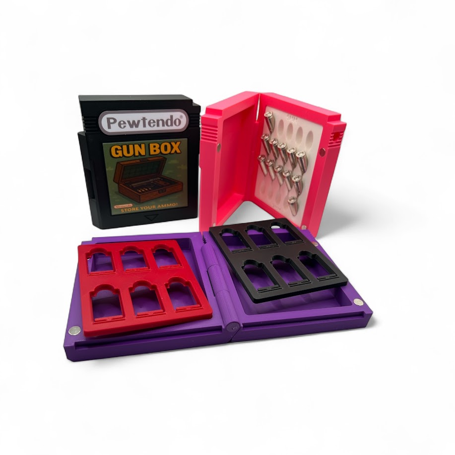 Game Boy Style Storage Case – Pewtendo Cartridge – Custom Retro Gift – Label Options