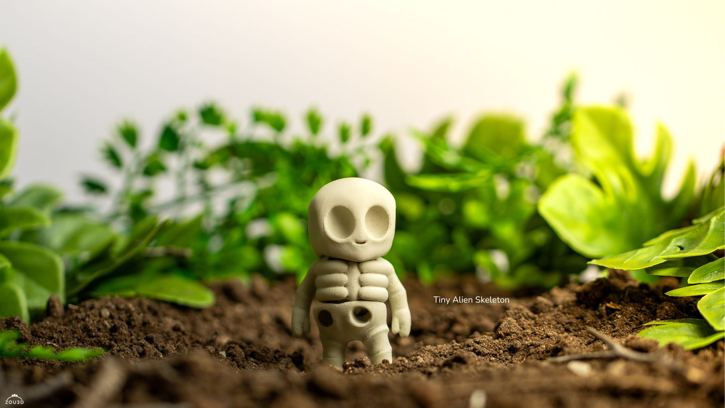 Mini Alien Skeleton – Spooky, Cute, and from Another World