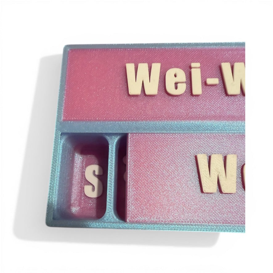 Personalized Pill Organizer, Unicorn Elixir Shimmer Pill Box, Custom Name Weekly AM PM Case, Girly Medicine Organizer, Cute Travel Case
