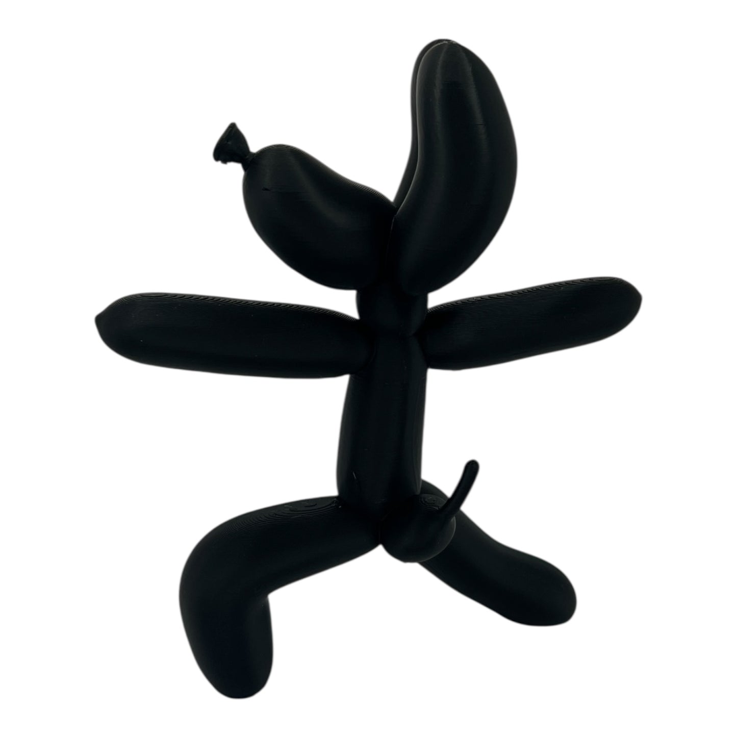 6pc Dog Balloon Yoga Statues – 6" Black & White Poses – Funny Zen Animal Decor for Desk or Shelf"