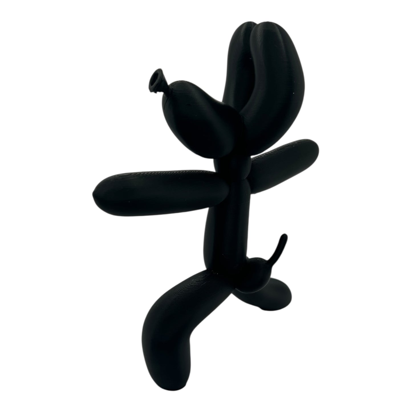 6pc Dog Balloon Yoga Statues – 6" Black & White Poses – Funny Zen Animal Decor for Desk or Shelf"