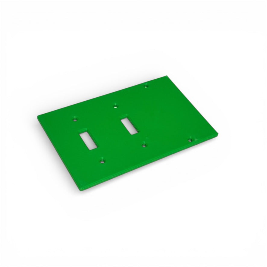 3D Printed Dual Light Switch and one blank slot Mounting Plate – The ...