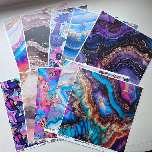 10 Pack of Random Small Vinyl Sheets – 6" x 6"