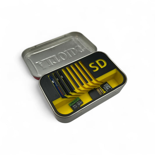 SD Card Holder for Altoids Tin – 3D Printed Organizer for MicroSD & SD Cards – Compact Storage Insert