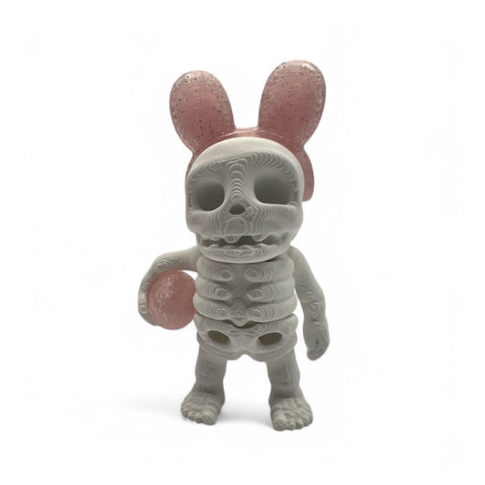 Mini Bunny Skeleton with Ears and Egg