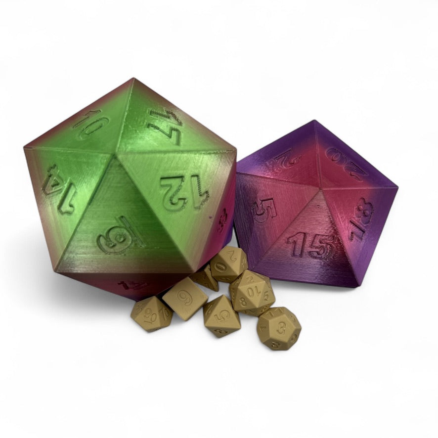 Rainbow Radiance D20 Magnetic Container
