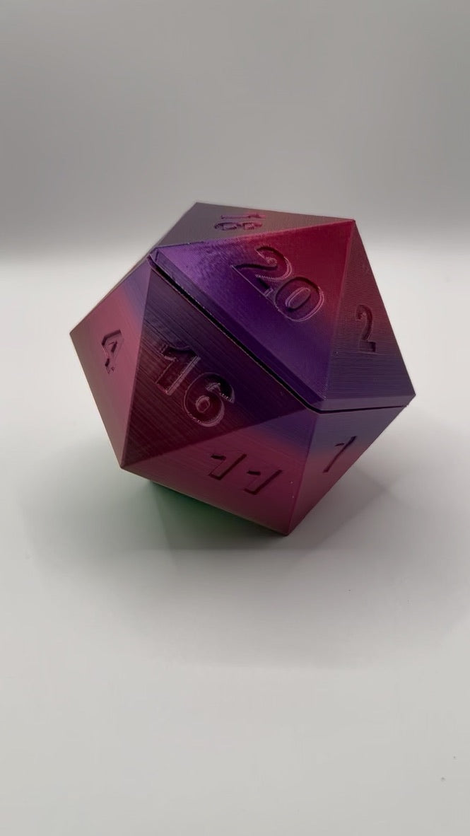 Rainbow Radiance D20 Magnetic Container