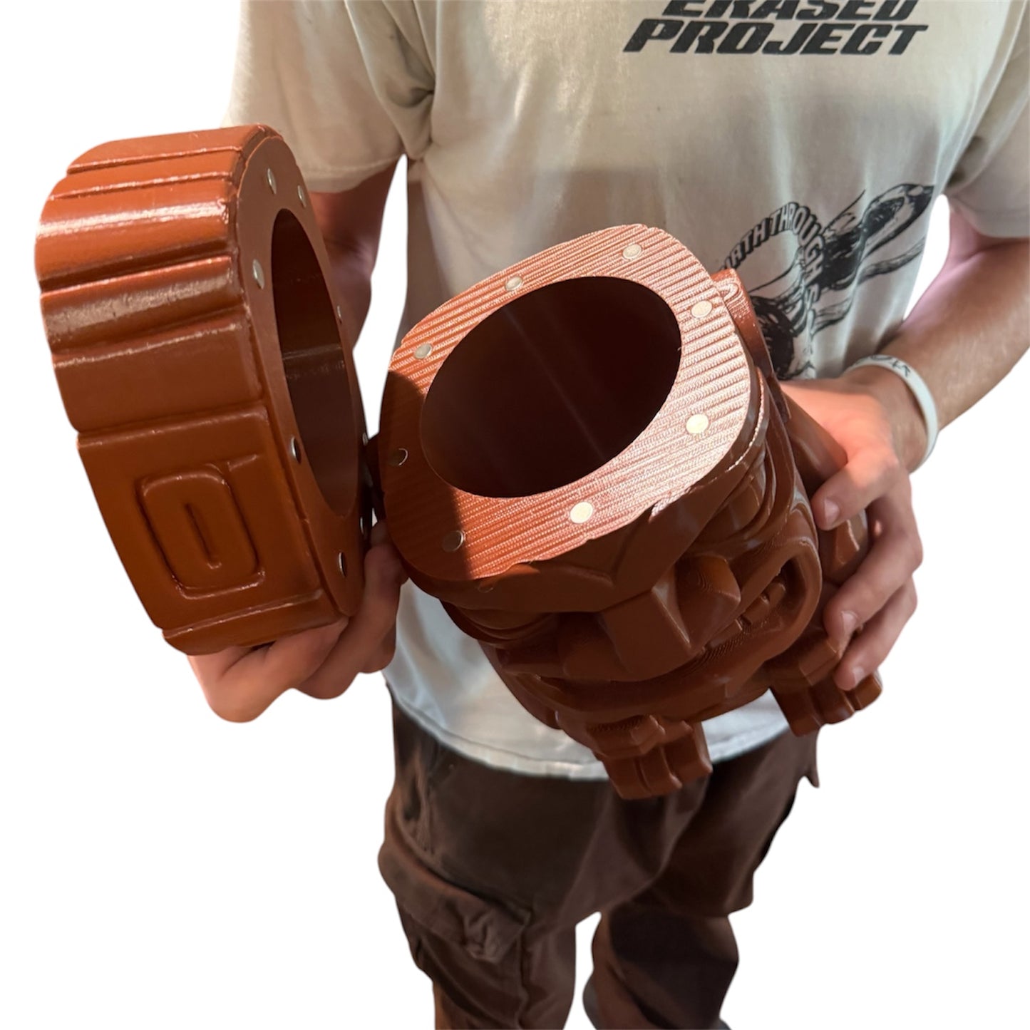 Tiki Planter with Magnetic Lid | Outdoor PETG Hidden Storage Container | Tropical Patio Decor | Poolside Tiki Bar Gift