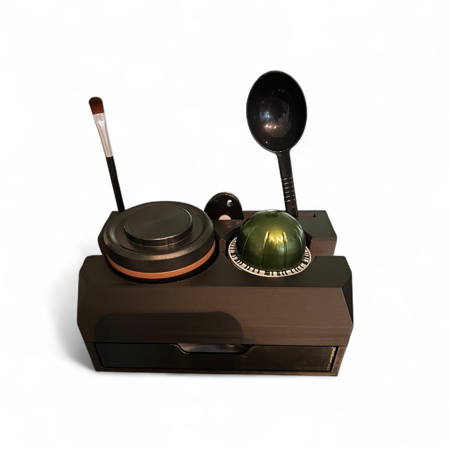 Nespresso Vertuo Pod Refill Caddy – Organizer for Reusable Capsule Kit & Empty Pods (Caddy Only)