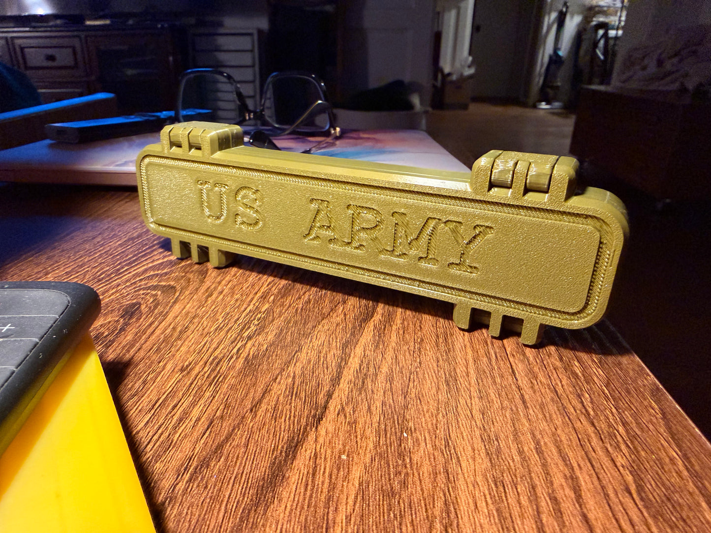 US Army Military-Style Click Pen with 3D Printed OD Green Case