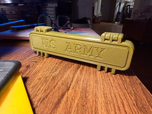US Army Military-Style Click Pen with 3D Printed OD Green Case