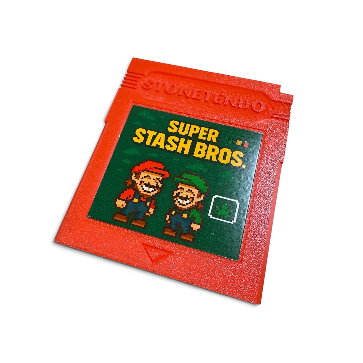 Super Stash Bros – retro Game box-Stoner Case red blue yellow