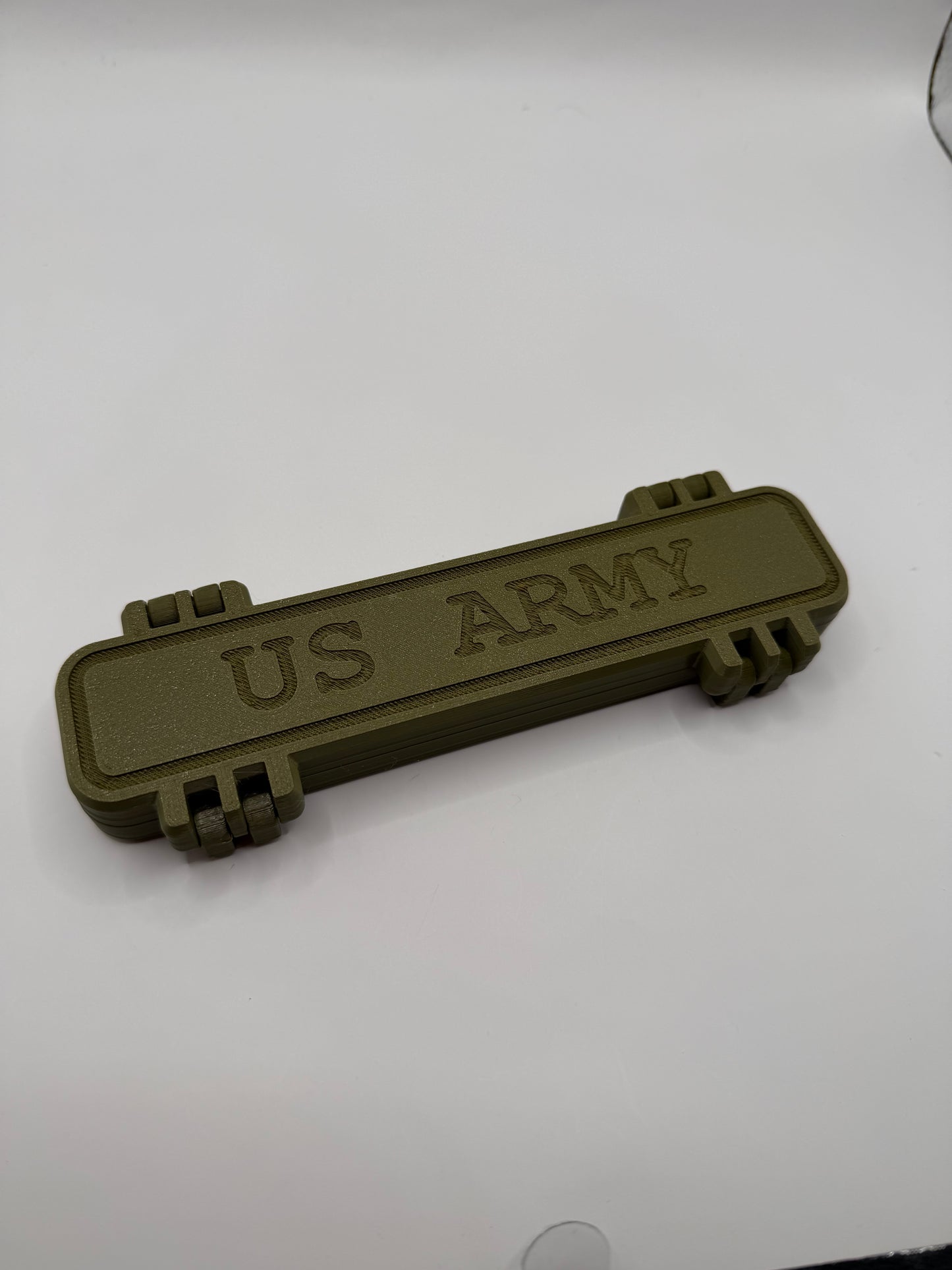 US Army Military-Style Click Pen with 3D Printed OD Green Case