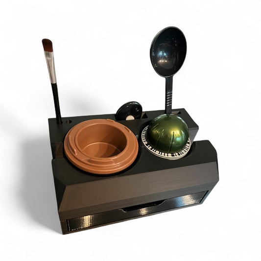 Nespresso Vertuo Pod Refill Caddy – Organizer for Reusable Capsule Kit & Empty Pods (Caddy Only)