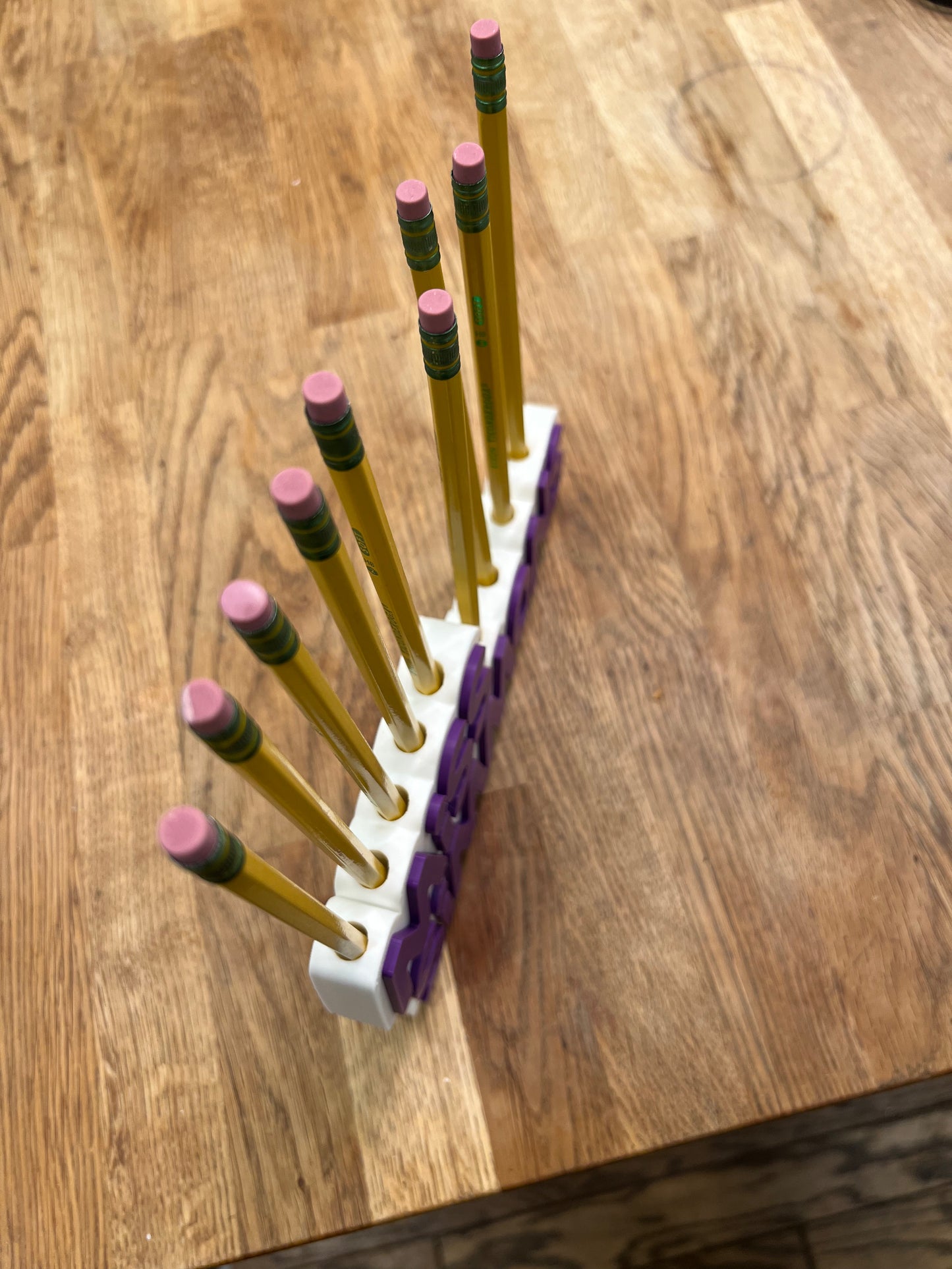 Custom Teacher Desk Nameplate – Personalized Pencil Holder with Name