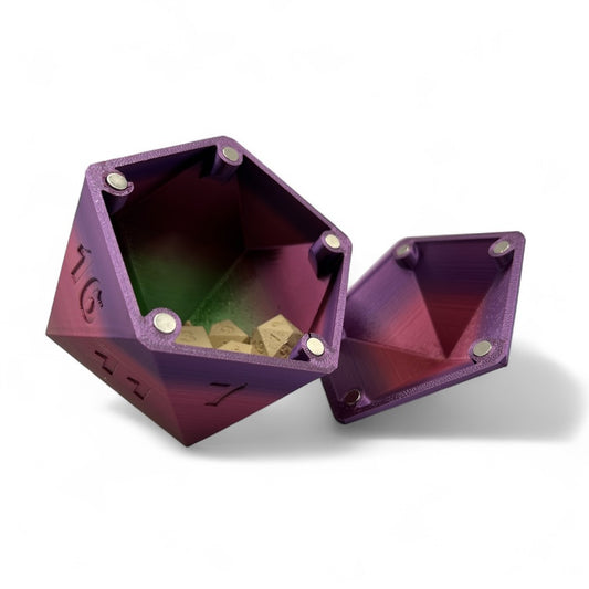 Rainbow Radiance D20 Magnetic Container