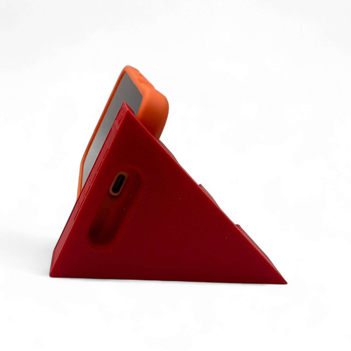 Adjustable Pyramid Phone Stand – 3D Printed Desktop Holder for iPhone & Android