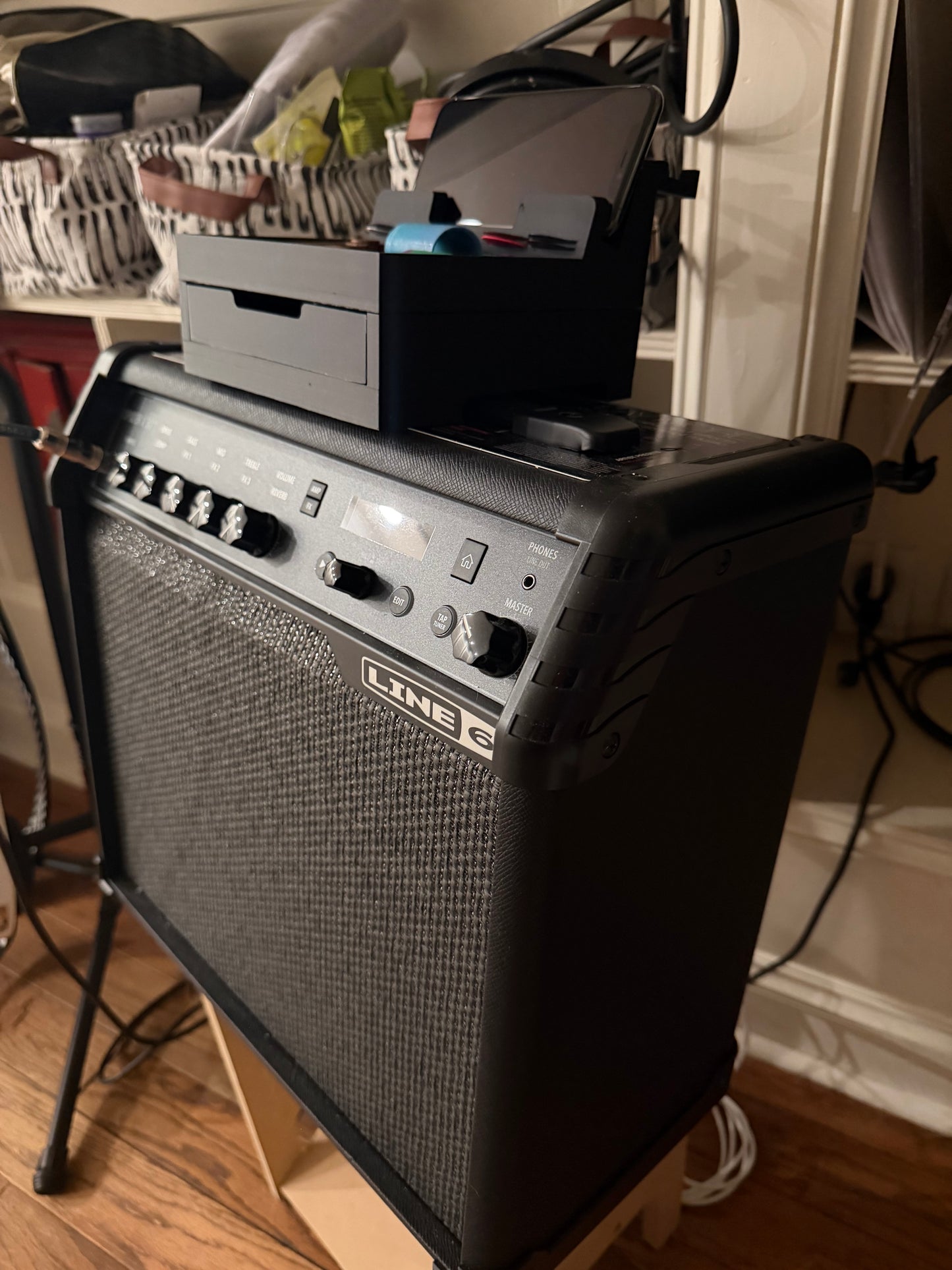 Amp Daddy Guitar Amp Organizer- Cable, Pick, Phone. Stash Caddy