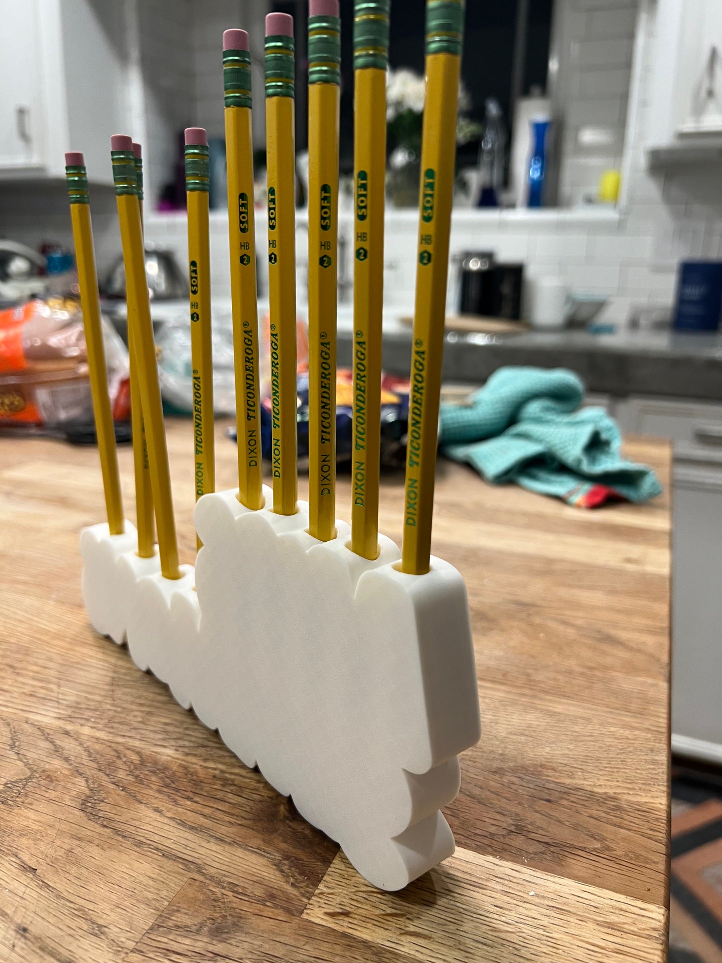 Custom Teacher Desk Nameplate – Personalized Pencil Holder with Name