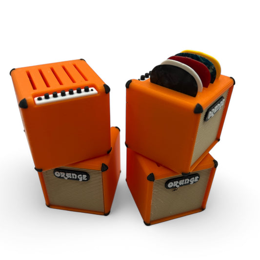 orange amp guitar pick holder