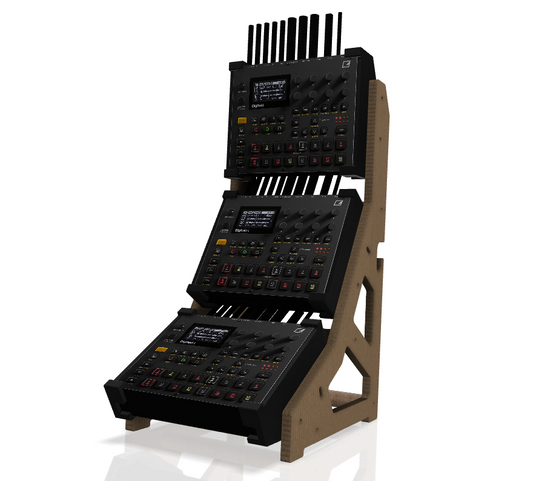 Custom 3-Tier Elektron Digitakt II Stand – Modular Design, Custom Colors, Built for Beatmakers
