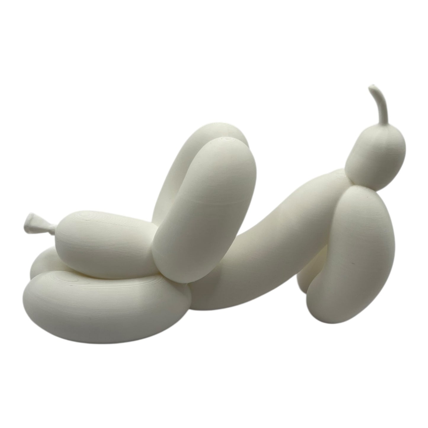 6pc Dog Balloon Yoga Statues – 6" Black & White Poses – Funny Zen Animal Decor for Desk or Shelf"
