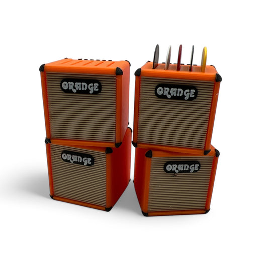 orange amp guitar pick holder