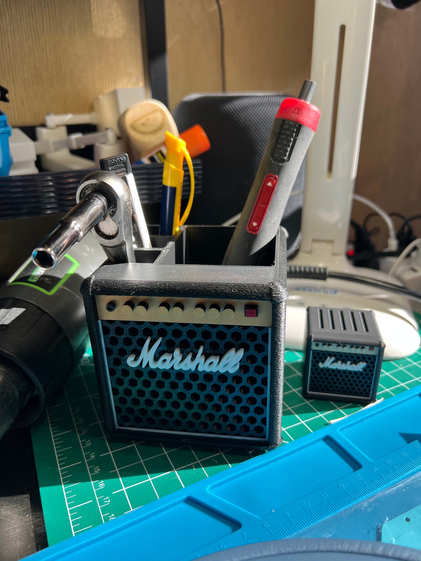 Mini amp Pen holder