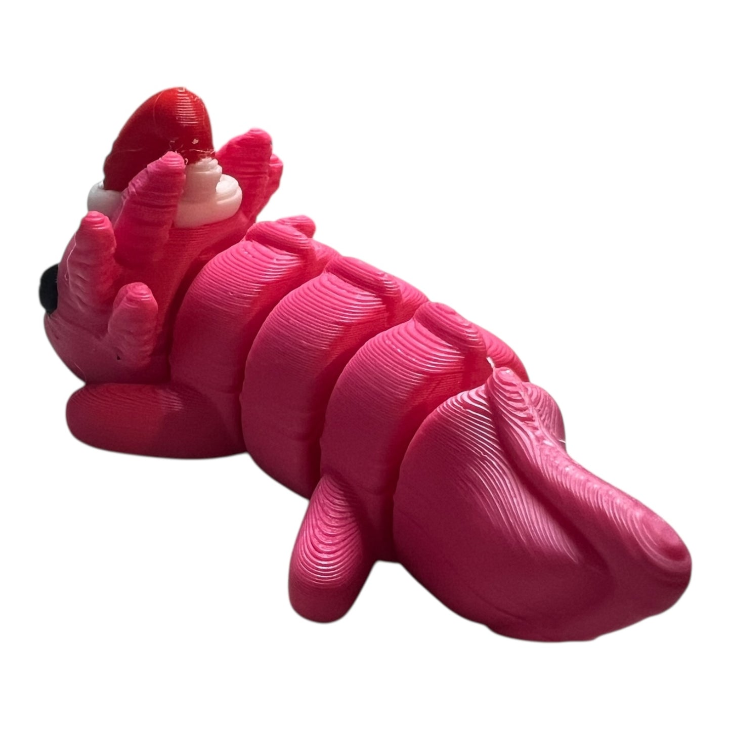 Mini Christmas Axolotl – Cute Holiday Figurine – Kawaii Baby Axolotl Ornament – Festive Gift or Stocking Stuffer