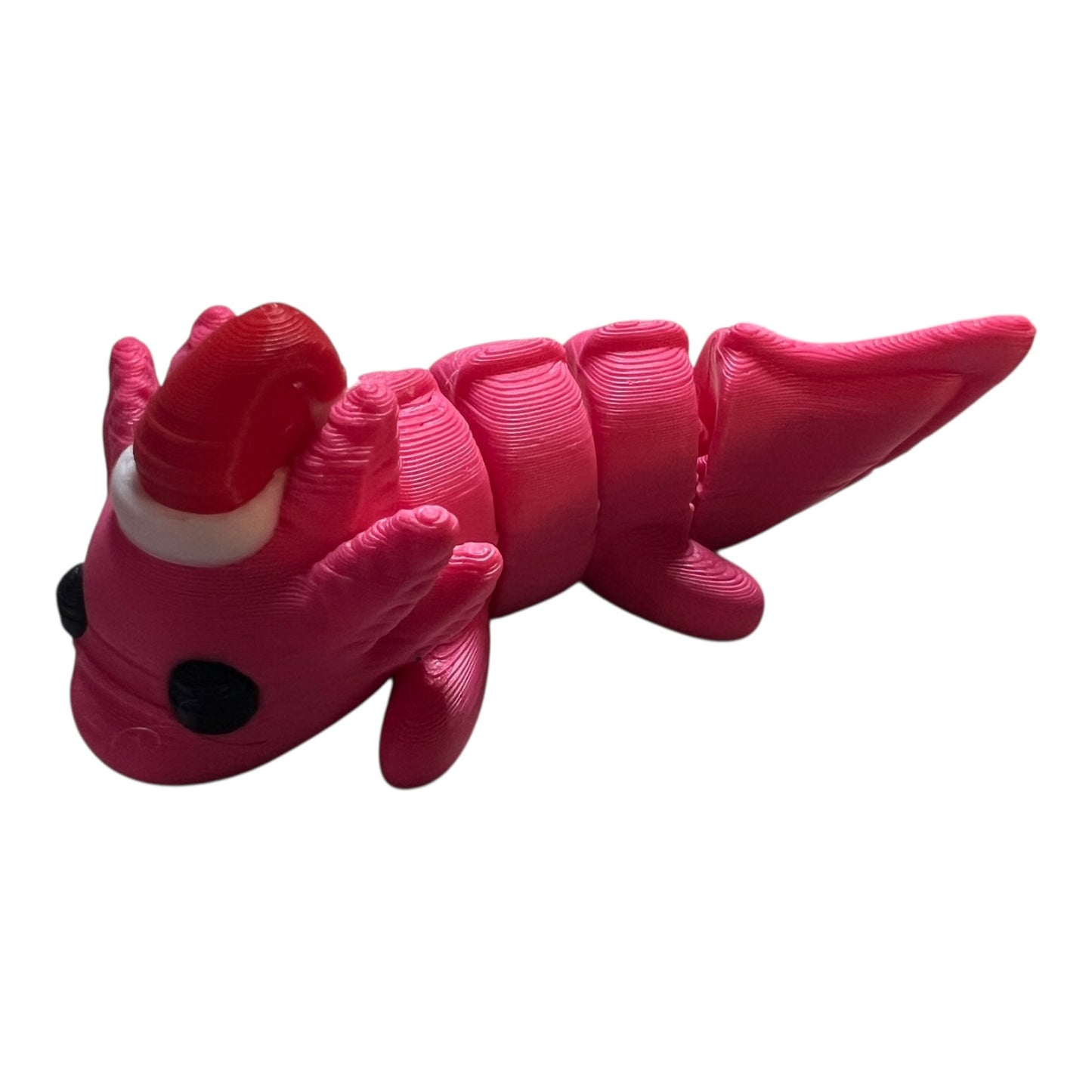 Mini Christmas Axolotl – Cute Holiday Figurine – Kawaii Baby Axolotl Ornament – Festive Gift or Stocking Stuffer