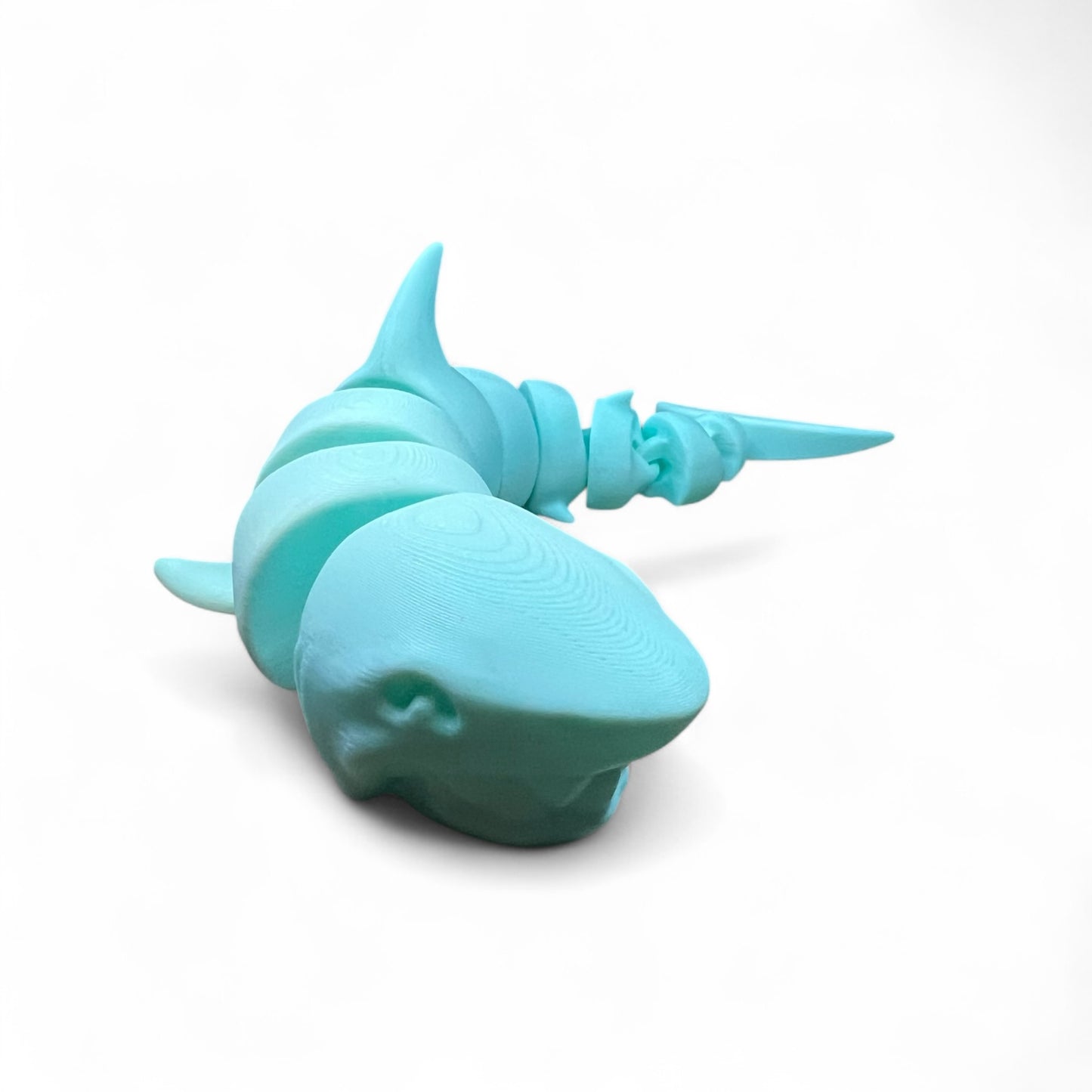 10" Articulating Shark Fidget Toy – 3D Printed Ocean Creature