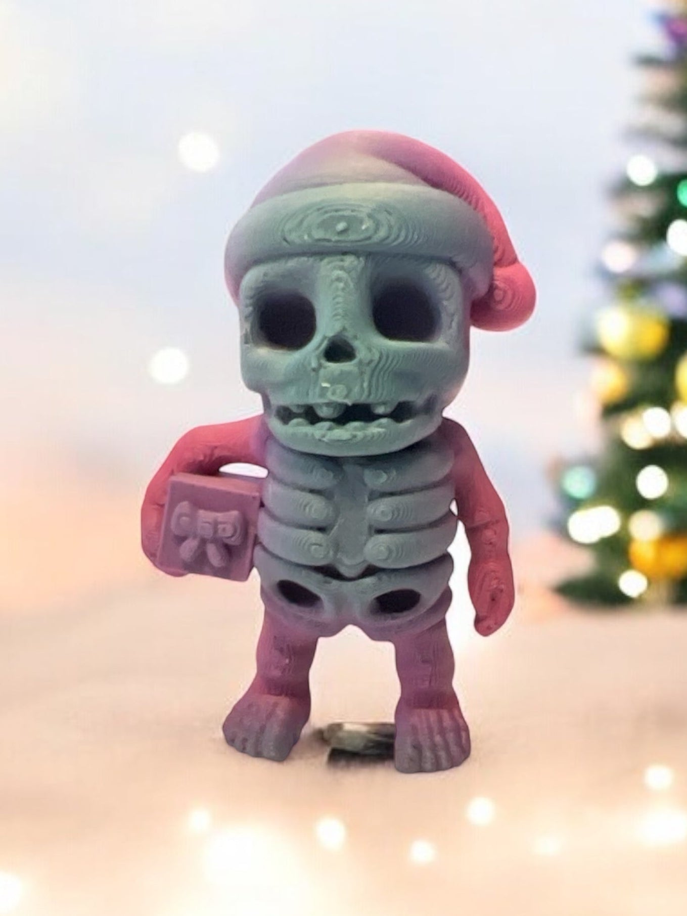 Mini Santa Hat Skeleton