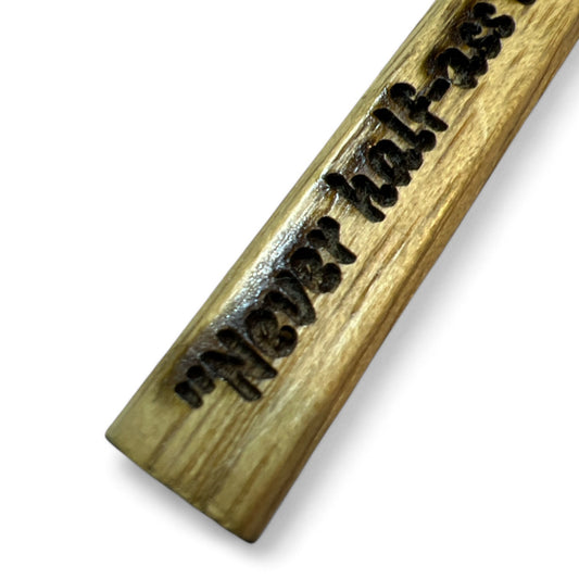 Customizable Laser-Engraved Carpenter Pencil