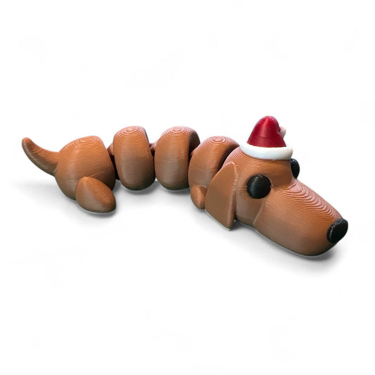 Mini Santa Hat Wiener Dog